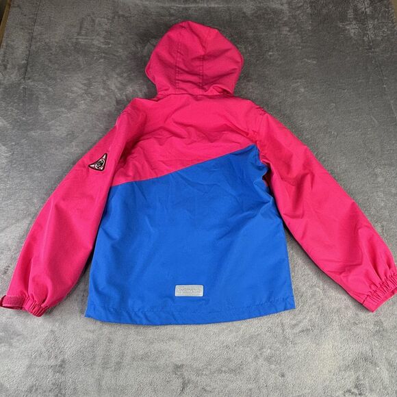 Top&Sky Kids Jacket Kids XL Pink Green Blue Colorblock Hooded Windbreaker‎ - Picture 3 of 16